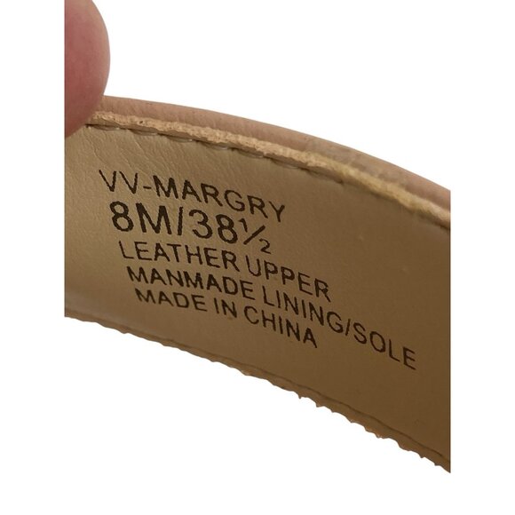 *Vince Camuto Margry Heels Womens Size 8M Tan Leather Ankle Strap Heeled Sandal - Picture 12 of 12